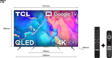 TCL 75'' QLED760 4K LED TV (2022)