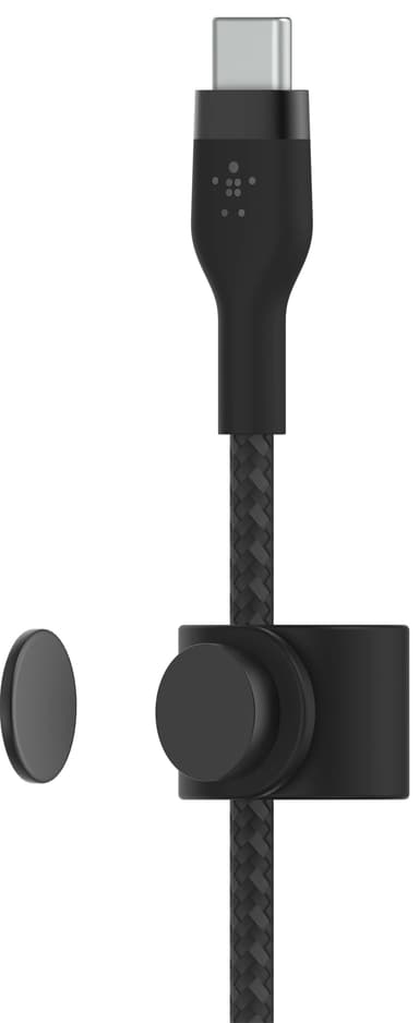 Belkin USB-C til USB-C flettet silikonekabel 3 m (sort)