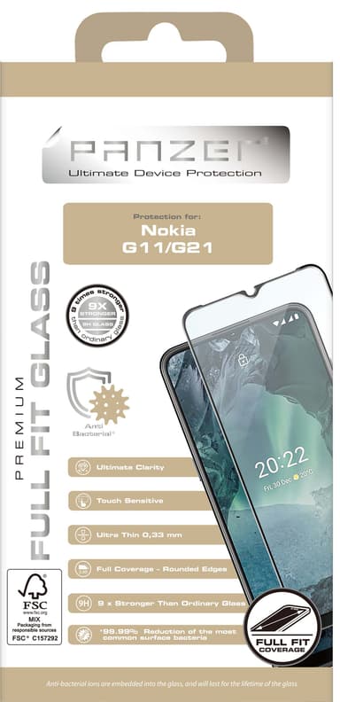 Panzer hærdet skærmbeskytter til Nokia G11/G21