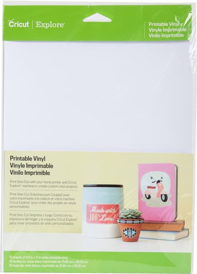 Cricut Printable vinyl 21,5 x 28 cm 10-pak