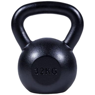 Gorilla Sports Kettlebell Massive Black 32 kg