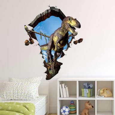 60x90 cm 3D Dinosaur Wall Decal PVC Sticker Vægdekoration