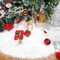 Juletræstæppe i imiteret pels Hvid 78 cm