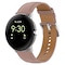 Urrem i ægte læder 20 mm kompatibel med Google Pixel Watch 1/2 Mørk pink