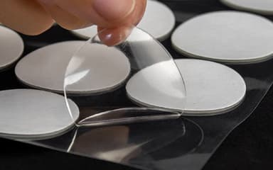 10-delt rundklæbende, sporløst dobbeltsidet nanotape-klistermærke Gennemsigtig 1.5 x 0.08 cm