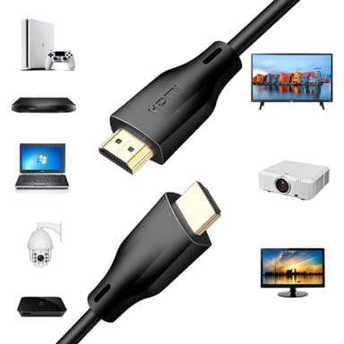 INF HDMI-kabel HDMI 2.1 8K 60Hz 4K 120Hz Sort 200 x 0.4 cm 1