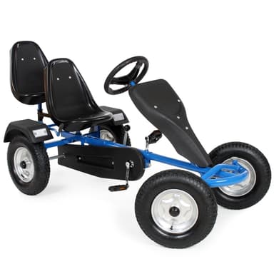 Go-kart 2 siddepladser - blå