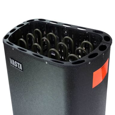 Vasta Elektrisk saunaovn Blaze 8kw, separat styring, 7-12m3, sort
