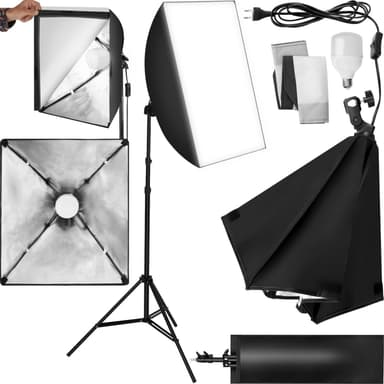 køb Studielys med softbox, stativ og transporttaske model 1