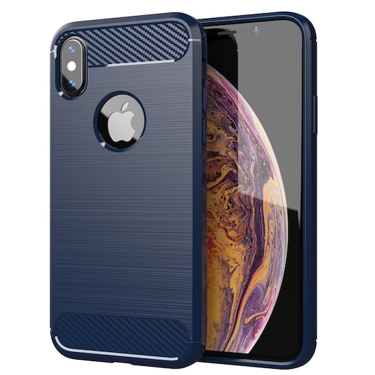 iPhone XS MAX Cover TPU Etui (Blå)