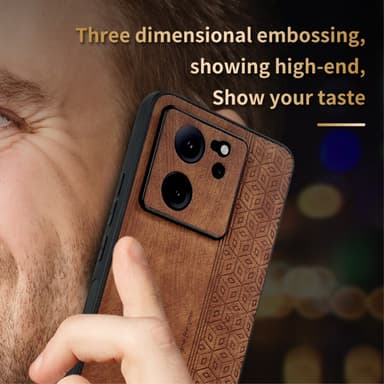 SKALO Xiaomi 13T/13T Pro AZNS PU læder Cover - Sort