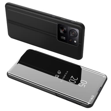 SKALO Xiaomi 13T/13T Pro Clear View Mirror Etui - Sort