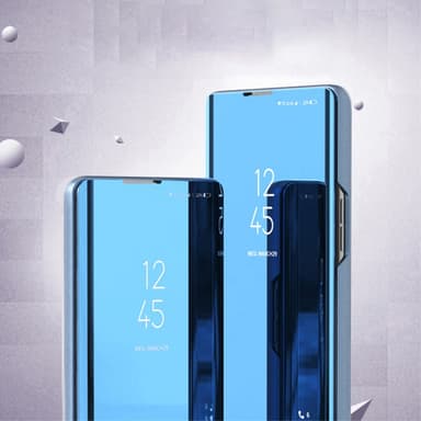 SKALO Xiaomi 13T/13T Pro Clear View Mirror Etui - Blå