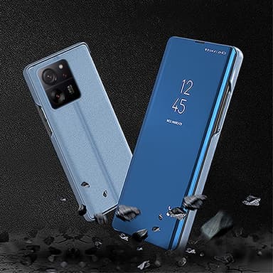 SKALO Xiaomi 13T/13T Pro Clear View Mirror Etui - Blå