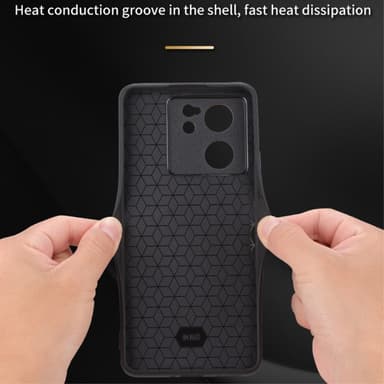 SKALO Xiaomi 13T/13T Pro AZNS PU læder Cover - Sort