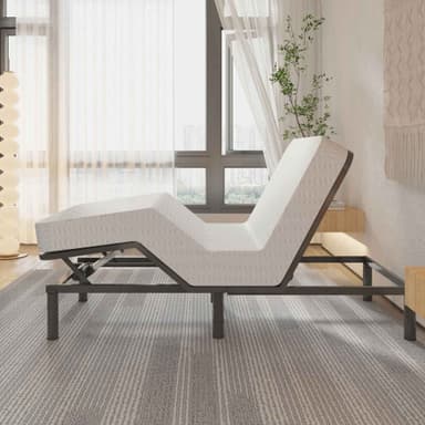 Lykke justerbar seng Nordic Deluxe 90x200cm, sort