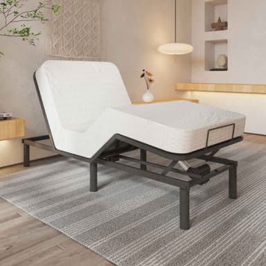 Lykke justerbar seng Nordic Deluxe 90x200cm, sort