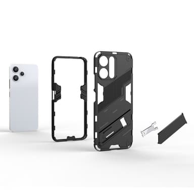 SKALO Xiaomi Redmi 12 4G/5G Hybrid BIBERCAS Cover - Sort