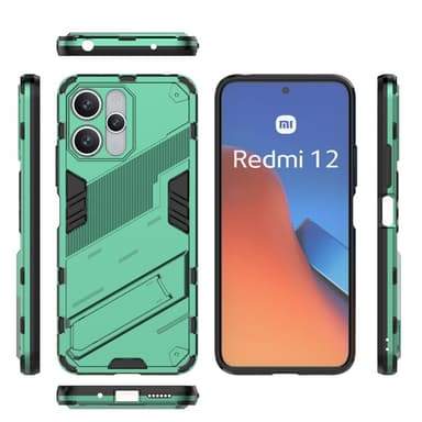 SKALO Xiaomi Redmi 12 4G/5G Hybrid BIBERCAS Cover - Grøn