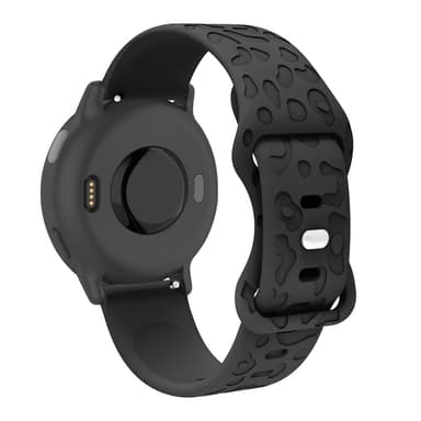 20 mm silikone urrem til Samsung Galaxy Watch 6, Amazfit GTS 3, Ticwatch Sort