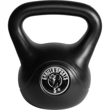 Gorilla Sports Kettlebell GS sort 220KG 5 kg Elgiganten