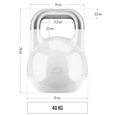 Gorilla Sports Kettlebell Competition Pro - 8–40 KG 40 kg