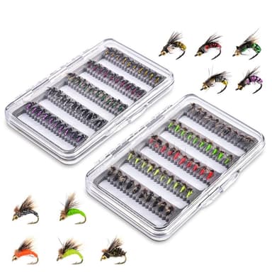 50 stk Fluefiskeri Drag Kit Bait Fisketilbehør - Flyve