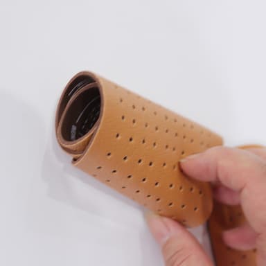Et par latex læder indlægssåler Brun
