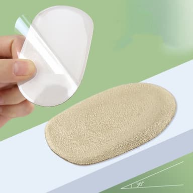 Hælindlæg til hælspore, blød/tykkere/stødabsorberende beige