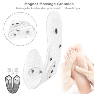 Akupressur Magnetisk Massage Innersulor 1 Par Gennemsigtig 29 cm