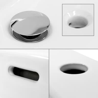 Keramisk vask forfængelighed bordplade vask til pool vask 415 x 360 mm
