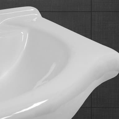 ML Design keramisk vask hvid 77x21,5x51,5 cm, indbygningsvask
