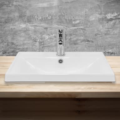 ML-Design Keramisk vask Hvid 51x15,5x41,5cm indbygget vask