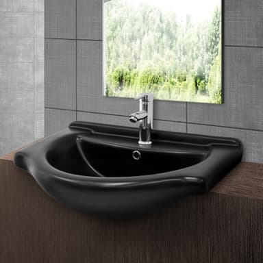 ML-Design keramisk vask hvid 67,5x21,5x51,5 cm, indbygningsvask