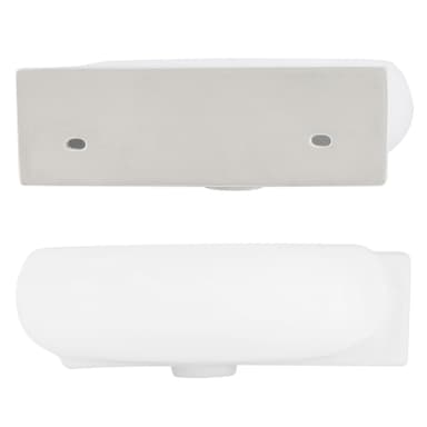 Keramisk håndvask med afløbssæt 430 x 280 mm