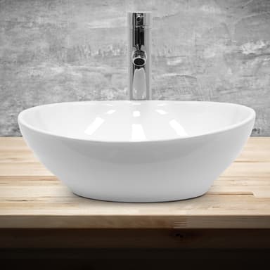 Keramisk vask forfængelighed bordplade vask håndvask 410 x 330 mm