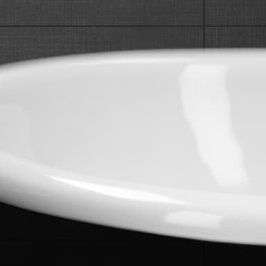 ML-Design keramisk vask hvid blank 57x19,5x48,5cm oval