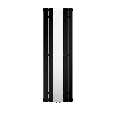 Spejlradiator Sort designradiator Håndklæderadiator 450x1600 mm