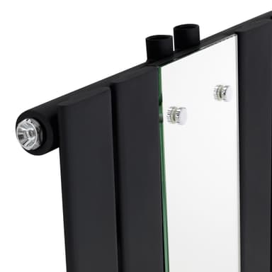 Spejlradiator Sort designradiator Håndklæderadiator 450x1600 mm