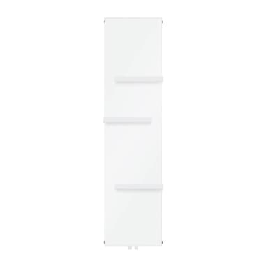 Planradiator med 3 håndklædetørrere Designradiator 452x1800mm Hvid