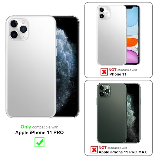 iPhone 11 PRO Pungetui Cover Case (Blå)