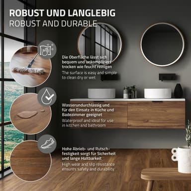 PVC-vinylgulv med kliksystem 4,2 mm til 1,5 m²