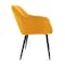 ML-Design Sæt med 8x spisebordsstole - sennep - moderne stil