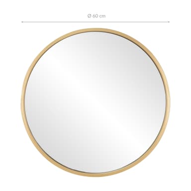 WOMO-DESIGN Vægspejl Ø 60 cm, metalramme