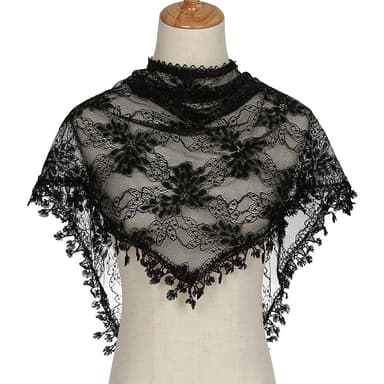 Flower Lace Triangel Scarf Sort