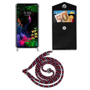 LG G8 ThinQ Etui Cover Kæde (Blå)