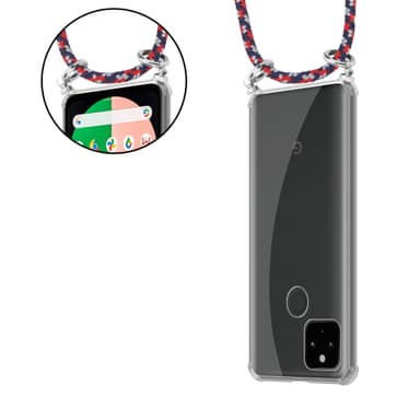 Google PIXEL 5 XL Etui Cover Kæde (Blå)