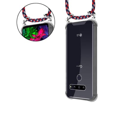 LG G8 ThinQ Etui Cover Kæde (Blå)