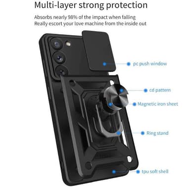 Jazz 3i1 cover Samsung Galaxy S24 Plus - Sort