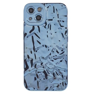 Til iPhone 15 Plus TPU Etui Elektroplating Rynket Ujævn Telefon Cover